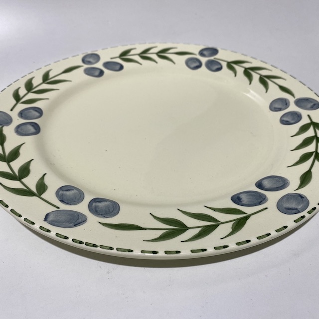 PLATTER, Painted Olive Rim